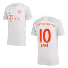 Step inside and take a look at our enormous selection of fc bayern munich football gear, player memorabilia and more fun items, toys and games than you can shake a stick at. Fc Bayern Munchen Trikot Away Kinder 2020 2021 Sane 10 Sportiger De