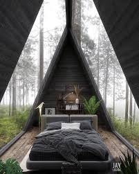 In To The Woods Visualization By Jay Lalka A Frame House Architecture House In The Woods