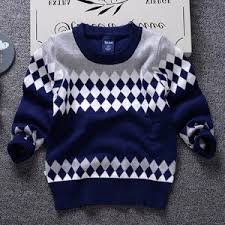 Free Shipping Latest Fashion Plaid Knitted Pattern Pullover Cotton Baby Boys Sweater Design From China Tradewheel Com