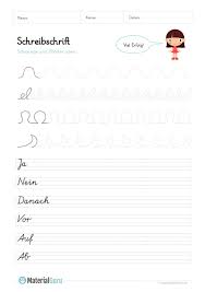 Bastelkalender zum ausdrucken source : Schreibschrift Materialguru