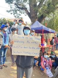 Security forces in myanmar opened fire on protesters in the city of mandalay on saturday, killing two people and wounding dozens, according to witnesses. Myanmar Youths Protest With Catchy Slogans Like Not Wanting Dictatorship Just Boyfriends