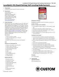 Maybe you would like to learn more about one of these? Custom Building Products Lq50 35 Lq50 Installation Guide Manualzz