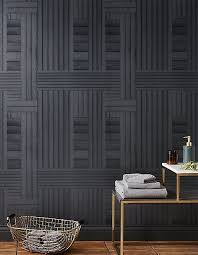 Black And White Wallpaper Accent Wall Barca Black Wallpaper Reviews Cb2 Wall Texture Design White Interior Design Grey Interior Design