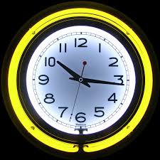 Just enter your zip code and we'll show you your closest stores. Chrome Double Ring Yellow Neon Clock Vintage Wall Clocks Retroplanet Com Vintage Wall Clock Neon Clock Clock