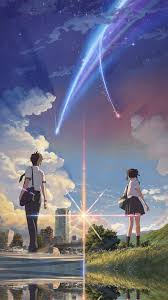 Anime Film Yourname Sky Illustration Art Iphone 6 Wallpaper Your Name Anime Your Name Movie Kimi No Na Wa