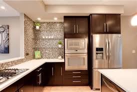 From bisque and white of the 80's and 90's to modern stainless. Refrigerator In Modern Kitchen Interior Design Small Design Ideas