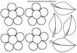 Colorie la fleur centrale en rouge. Coloriage Fleurs Et Petales Dessin Gratuit A Imprimer