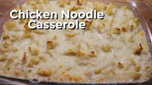 Add cooked egg noodles to baking dish; Chicken Noodle Casserole Quarantine Cooking Youtube