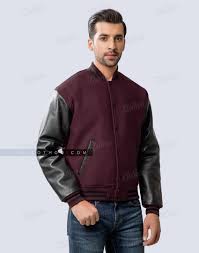 Jul 07, 2017 · we provide you best quality letterman jackets with different combination of material. Maroon Varsity Jacket With Black Leather Sleeves Clothoo