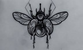 Beetle Tattoo Meanings Symbolism Designs And Ideas #idk the language of the youth eludes me #saperda tridentata #my art #my leg #let me stab you. beetle tattoo meanings symbolism