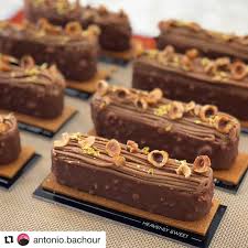 Repost Antonio Bachour Gianduja Petit Gateau Using My Pastel Mold From Pavonitalia With Cmampel Four Hands Cl Fancy Desserts Bakery Cakes Pastry Design