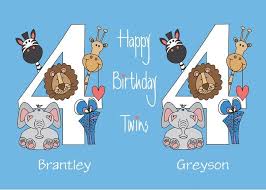 Check spelling or type a new query. Birthday For 4 Year Old Boy Twins Zoo Animals Custom Names Card Ad Affiliate Boy Twins Birthday Year 4 Year Old Boy Name Cards Zoo Animals