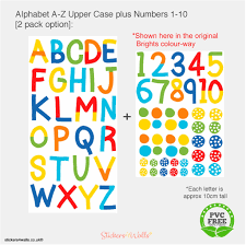 If you have a list of letters of an alphabet, and now you want to convert these letters to their relative numbers, such as a=1, b=2, c=3… Alphabet And Number Wall Stickers