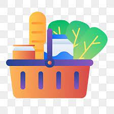 Supermarket The Mall Grocery Store Cartoon Color Basket Food Basket Png And Vector With Transparent Background For Free Download Shop Illustration Grocery Store Clip Art