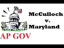 Ap Gov Everything To Know About Mcculloch V Maryland In 5 Minutes Youtube