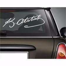 Sie suchen nach wandtattoo atatürk unterschrift zur verschönerung ihrer räume. Ataturk Unterschrift Auto Aufkleber Stickerdesignshop De Jetzt Bestellen