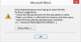Vim is a text editor used in the linux operating systems that help create and update different sorts of text files having different extensions. Solved Word Experienced An Error Trying To Open The File In Outlook 2013 2016 Wintips Org Windows Tips How Tos