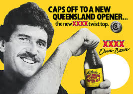 XXXX Bitter Ale 'Caps off to a new Queensland opener' Alan Border Poster