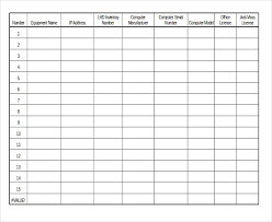 Equipment Inventory Template 14 Free Word Excel Pdf