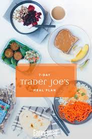 Trader Joe S Meal Plan In 2020 Trader Joes Meal Planning Healthy Meal Plans Nutritious Meal Plan