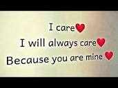 Love Message For Her 💖 - I Care, I'll Always Care.. #lovemessages ...