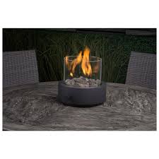 Constructed of durable and lightweight envirostone for outdoor use. Outdoor Fireplaces Patio Lawn Garden Real Flame T9605lp Kb Modern Baltic Propane Fire Column In Brown Patio Lawn Garden Outdoor Heaters Fire Pits