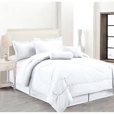 Bedspread throws pillow sham polyester luxury comforter set for double king size. 8 Piece Solid Luxury Hotel Comforter Set Bed In A Bag White California King Size Walmart Com Walmart Com