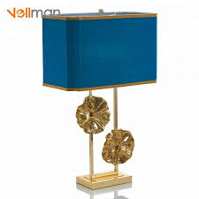 Oem Brighter Blue Lamp Table Decoration And Accessories Table Lamps For Home Dec Blue Lamp Shade Hotel Table Lamp Table Lamp Luxury