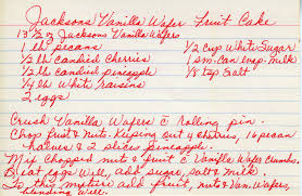 Maybe you would like to learn more about one of these? Jackson S Vanilla Wafer Fruit Cake Gram S Recipe Box
