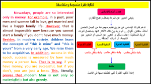 كيف تكتب فقرة جيدة بالإنجليزية البكالوريا السنة الأولى في الجامعة English With Simo