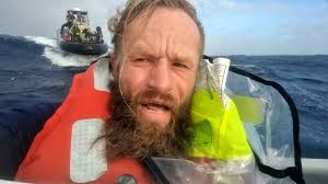 Man Rowing Across the Pacific Ocean Rescued From Cyclone Alfred by the  Australian Navy
