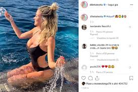 View this post on instagram. Diletta Leotta Foto In Costume In Mezzo Alle Onde Le Sue Forme