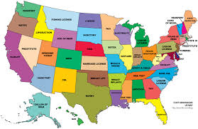 What Cost Is Each State Obsessed With The Desire Map World Map Outline World Map Continents