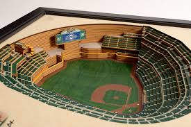 Milwaukee Brewers Miller Park 3d Wood Stadium Replica 3d Wood Maps Bella Maps