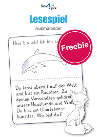 Ein Lesespiel Bei Dem Die Kinder Die Tiere Ausmalen Durfen Eine Ideale Beschaftigung Fur Zu Hause Anhand Der Beschreibu In 2020 Mit Bildern Lesespiele Lesen Unterrichtsmaterial