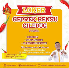 Geprek bensu bsd, indonesia aún no tiene suficientes puntuaciones de la comida, el servicio, la relación calidad/precio o la atmósfera. Lowongan Kerja Geprek Bensu Cileduk Tangerang Februari 2019 Simpananku Berita Terupdate Hari Ini