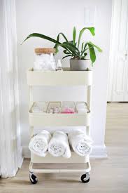 When it comes to storage and organization, small bathrooms can offer quite a challenge. Small Bathroom Ideas Ikea Storage Cart Hairs Out Of Place