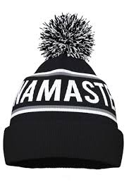 Each knit fabric has unique properties that affect the final garment fit. Namaste Pom Beanie Black Eden Ashram