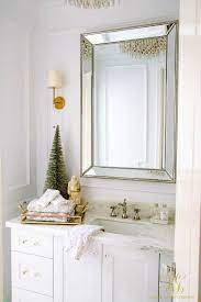 Christmas Home Tour 2017 Silver And Gold Christmas Randi Garrett Design Christmas Bathroom Decor Christmas Bathroom Bathroom Decor
