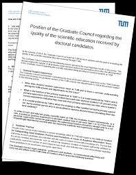 The preparation of a position paper is a very formal act and must be done with careful planning and research. Positions Tum Graduate Council