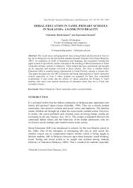 Pdf Moral Education In Tamil Primary Schools In Malaysia A Look Into Reality