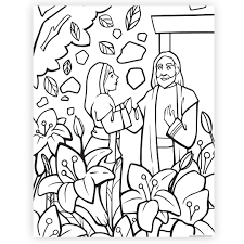Ideal for the church of jesus . The Garden Tomb Easter Coloring Page