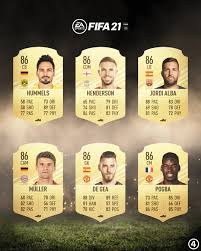 De gea rating is 86. Facebook