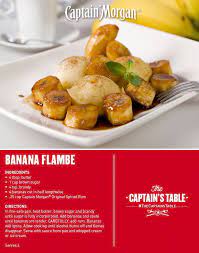 Caramelized Bananas In Spiced Rum Syrup C Est Magnifique Recipe Captain Morgan Captainstable Dessert Flam Whole Food Recipes Rum Recipes Banana Recipes