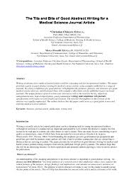 85 million users present better with prezi. Pdf Good Abstract Writing For A Medical Science Journal Article The Tits And Bits Christian C Ezeala Academia Edu
