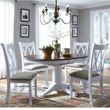 Select Dining 5 Piece Dining Set With Double X Back Chairs By John Thomas At Baer S Furniture Circle Dining Table Oval Table Dining Round Pedestal Dining