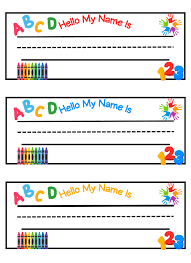 Teachers Printable Name Tags: Fun Labels for Todd & Preschool ... -  Worksheets Library