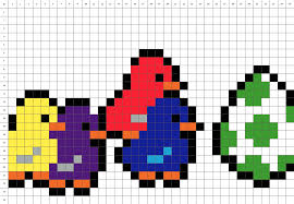 Découvrez ce modèle de pixel art sur le thème de pâques qui vous permettra de réaliser un panier plein d'oeufs en chocolat. 3xim4manaukxfm