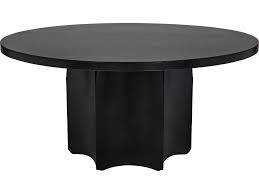 Shop modern living, dining, office, and bedroom furniture at west elm®. Noir Furniture Black Metal 58 Wide Round Dining Table Noigtab527mtb