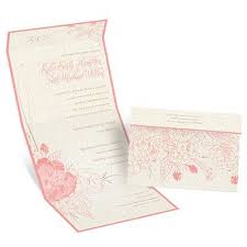 Floral Linen Seal And Send Wedding Invitation At Invitations By Dawn Wedding Invitations Vintage Wedding Invitations Invitations